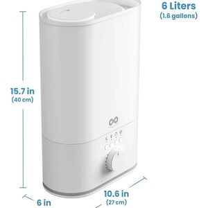 White Humidifier with Control Knob